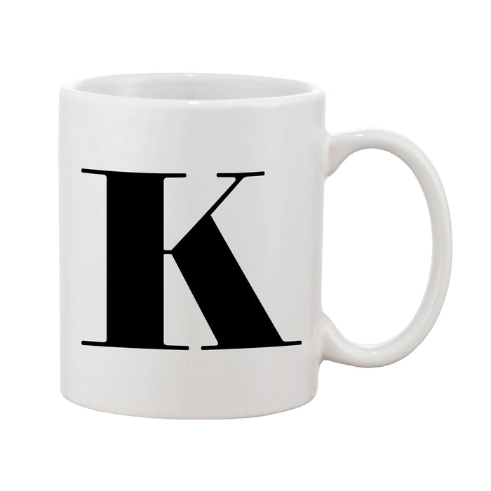 Classic Initial Mug (Personalised Message Optional)