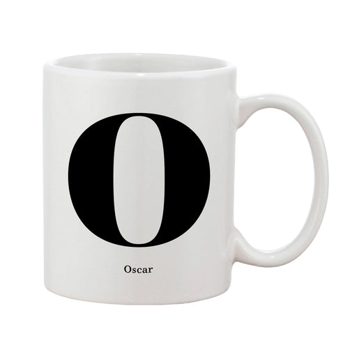 Classic Initial Mug (Personalised Message Optional)
