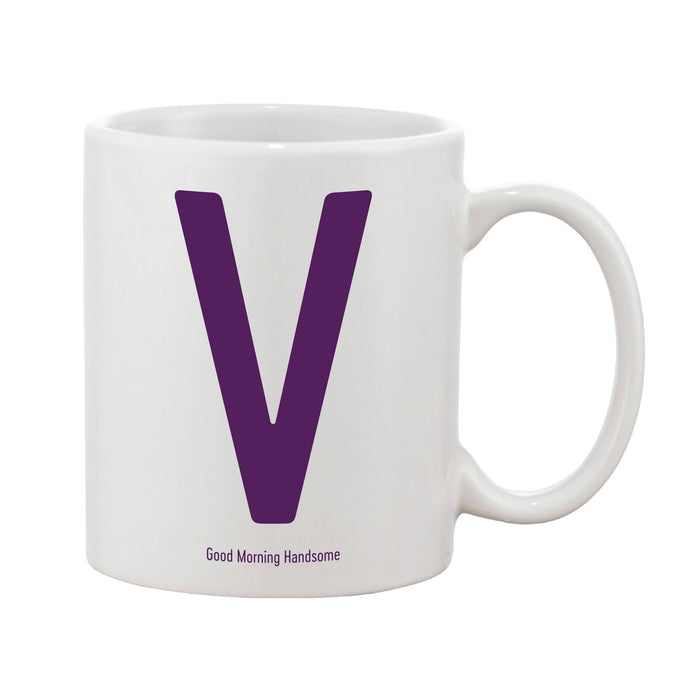 Contemporary Initial Mug (Personalised Message Optional)