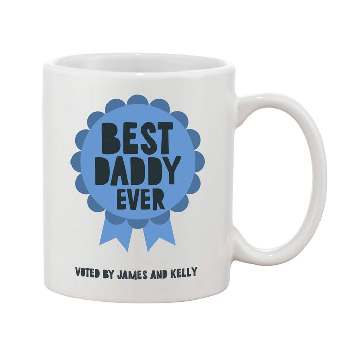 Father's Day Rosette Personalised Mug