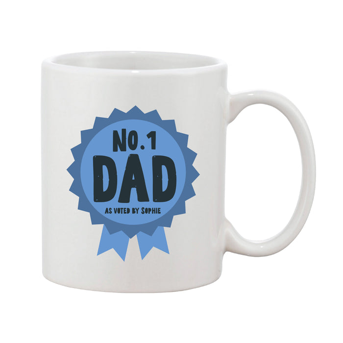Father's Day Rosette Personalised Mug
