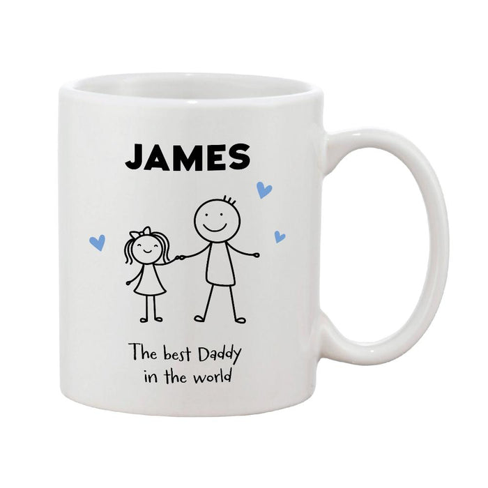 Personalised Stick People Personalised Father's Day Mug (Various Designs)
