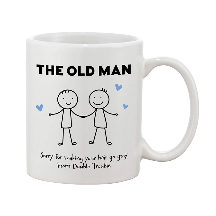 Personalised Mother's Day Mug - Mother & Child (Boy Or Girl, Pink Or Blue)