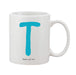 Funky Initial Mug (Personalised Message Optional - Various Colours)