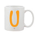 Funky Initial Mug (Personalised Message Optional - Various Colours)