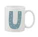 Fun Scandi Initial Mug (Personalised Message Optional - Various Colours)