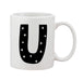 Fun Scandi Initial Mug (Personalised Message Optional - Various Colours)