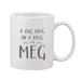 Big Hug In A Mug Grey & Pink Personalised Mug
