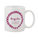 Personalised Message Leaf Loop Mother's Day Mug