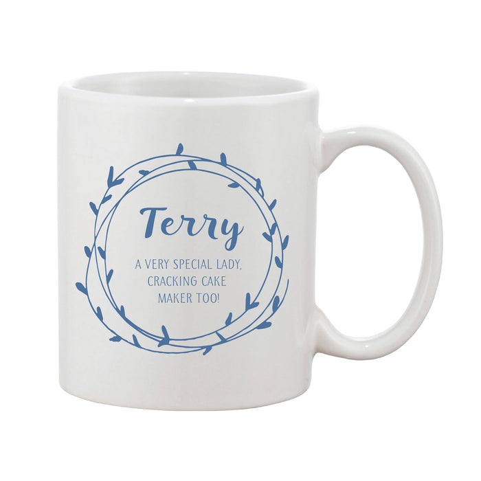 Heart Loop Mug With Personalised Message (Various Colours)