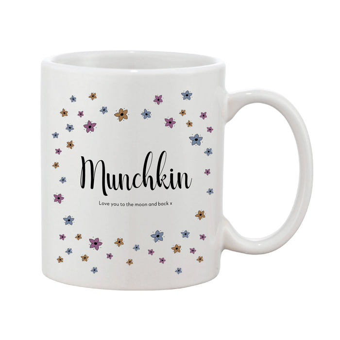 Ditsy Floral Mother's Day Mug With Personalised Message (Various Colours)