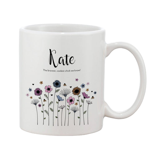 Meadowfield Ditsy Floral Mug With Personalised Message