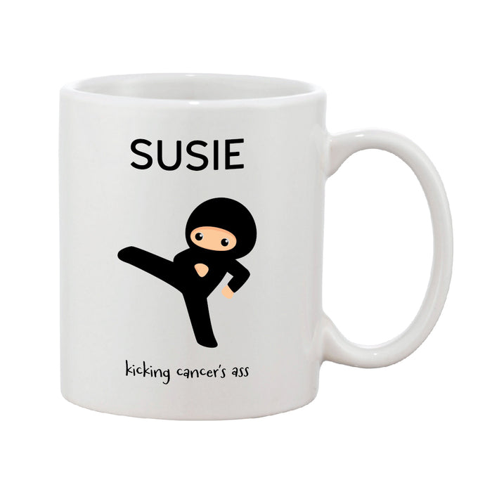 Kicking Cancer's Ass Personalised Mug