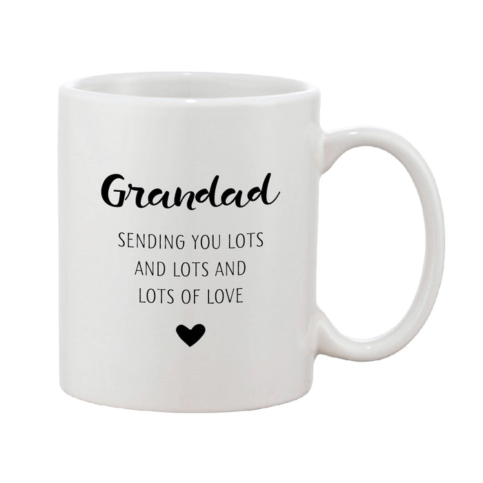 Black & White Heart Mug With Personalised Message