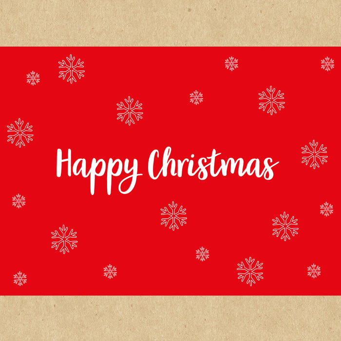 Happy Christmas Snowflake Gift Box