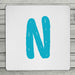 Bright & Bubbly Personalised Initial Coaster