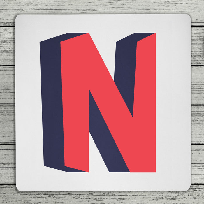 Bright 3D Personalised Initial Coaster