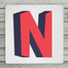 Bright 3D Personalised Initial Coaster