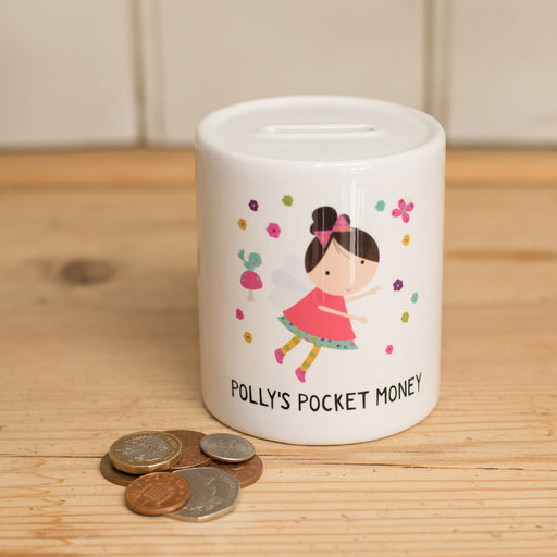 Children's Personalised Fairy Money Box