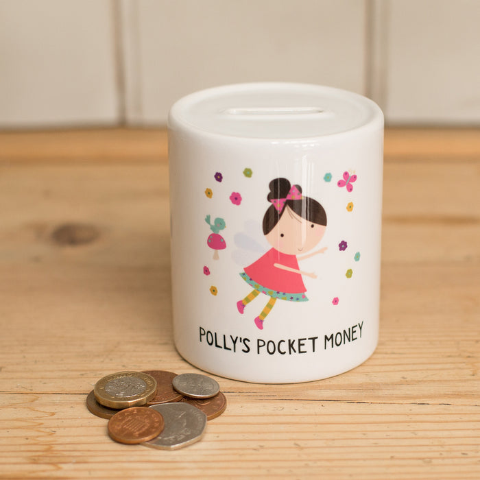 Children's Personalised Fairy Money Box