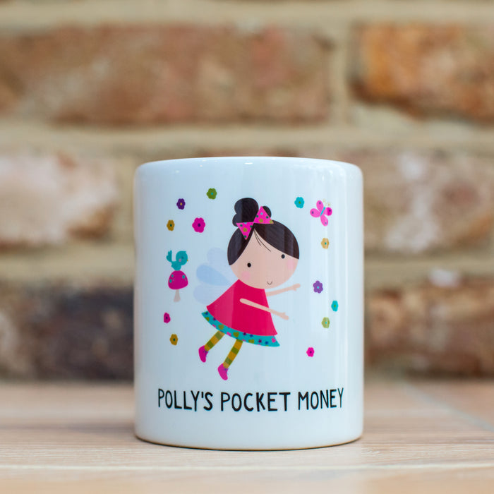 Children's Personalised Fairy Money Box