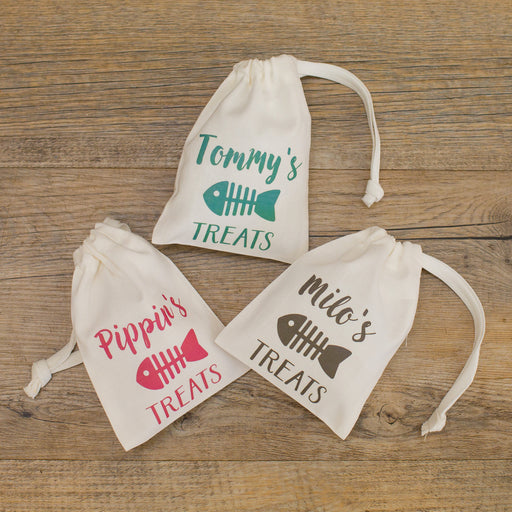 Personalised Cat Treat Gift Bag