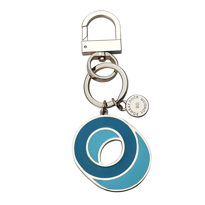 Letterpop Enamel Keyring O Blue