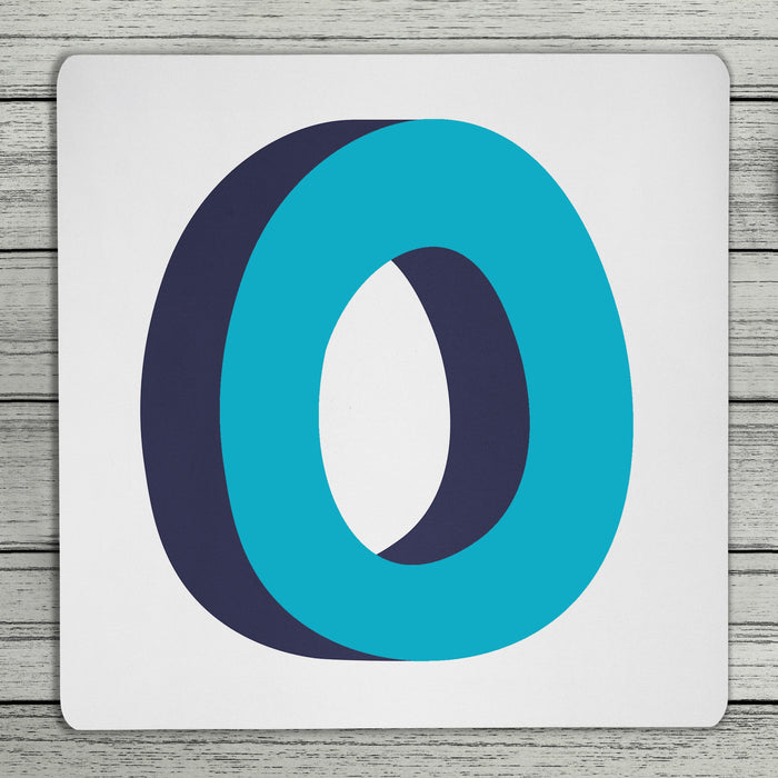 Bright 3D Personalised Initial Coaster (Mix & Match Colours)