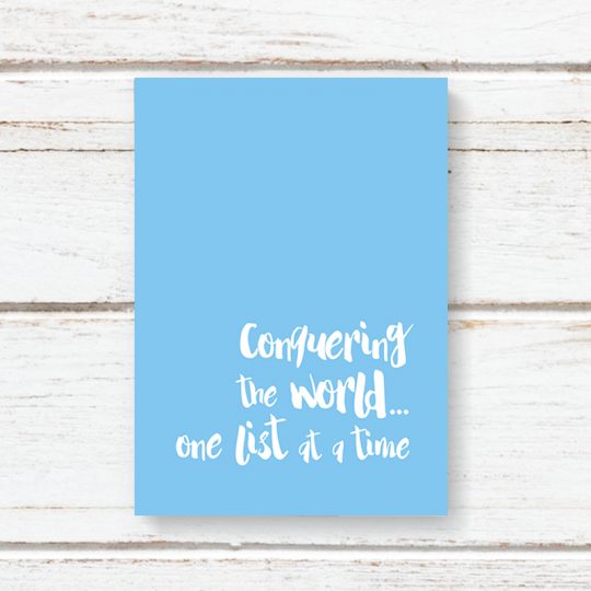 One List At A Time Notebook