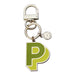 Letterpop Enamel Keyring P Green