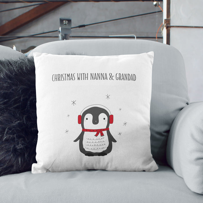 Personalised Penguin Cushion