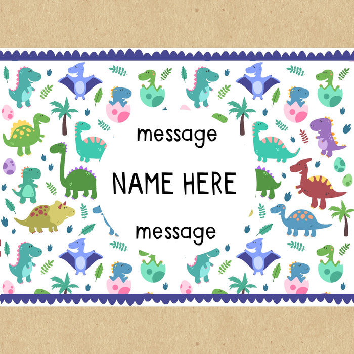 Children's Dinosaur Personalised Gift Box