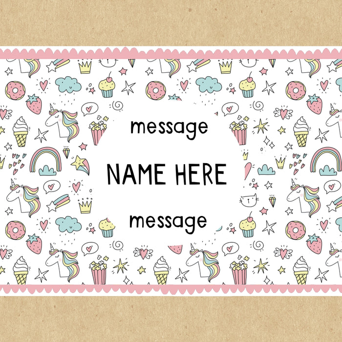 Children's Unicorn Personalised Gift Box