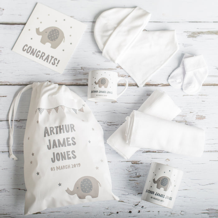 Personalised New Baby Gift Set