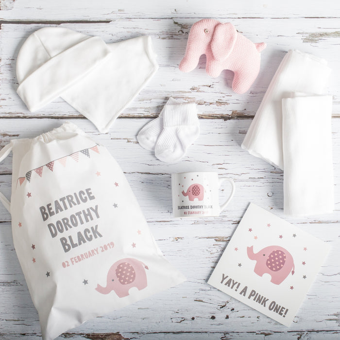 Personalised Baby Girl Gift Set