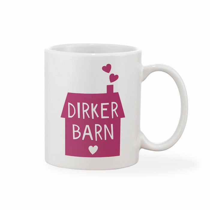 Large Personalised House Mug - Various Colours