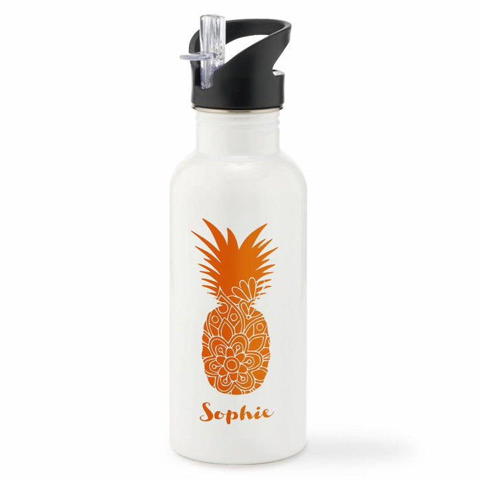 Personalised Pineapple Water Bottle