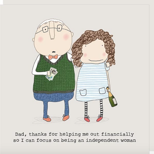Rosie Made A thing, Independent Woman Father's Day Card