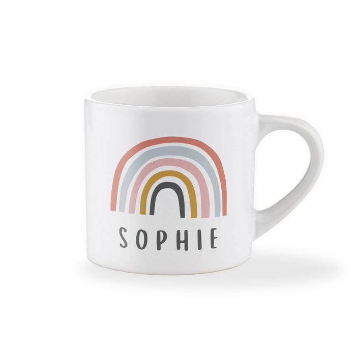 personalised children's rainbow mug
