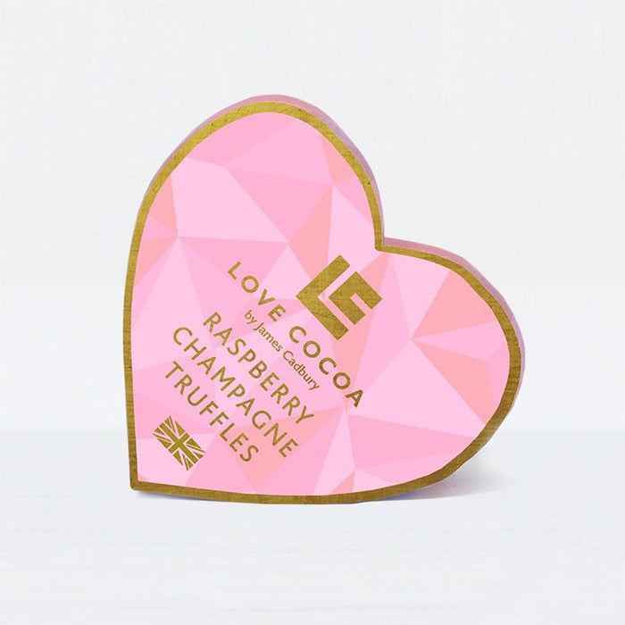 The Mother's Day Gift Box Raspberry Champagne Truffles Heart Box