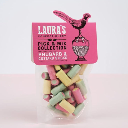 Rhubarb and Custard Sticks Sweets