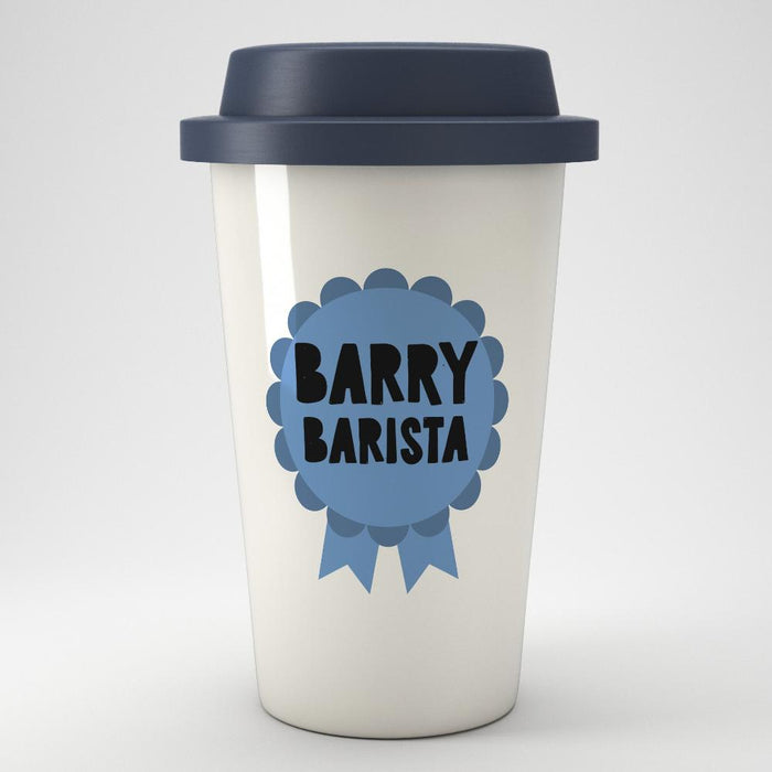 Personalised Rosette Eco Travel Mug