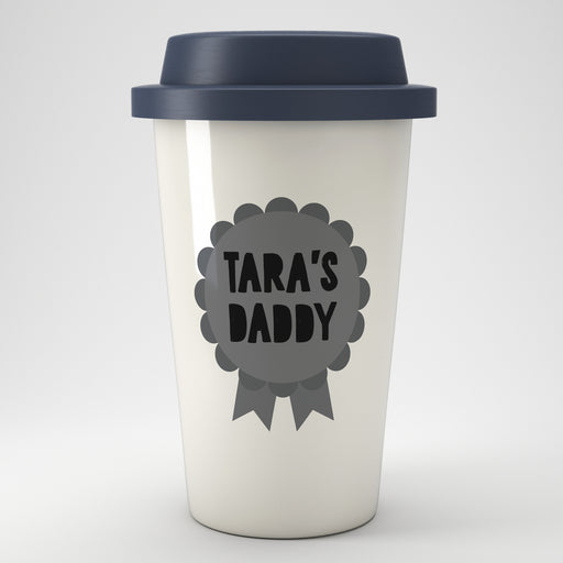 Personalised Rosette Eco Travel Mug