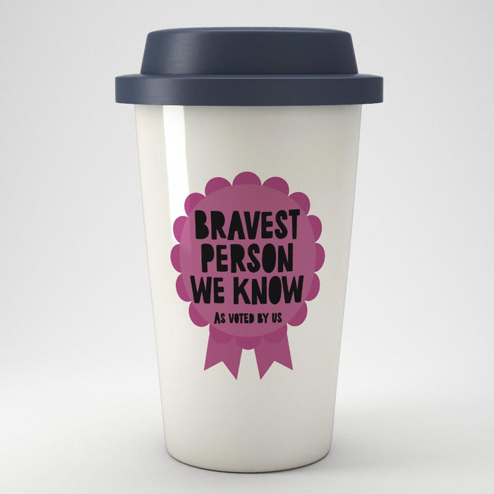 Personalised Rosette Eco Travel Mug