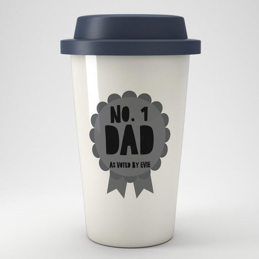 Personalised Rosette Eco Travel Mug