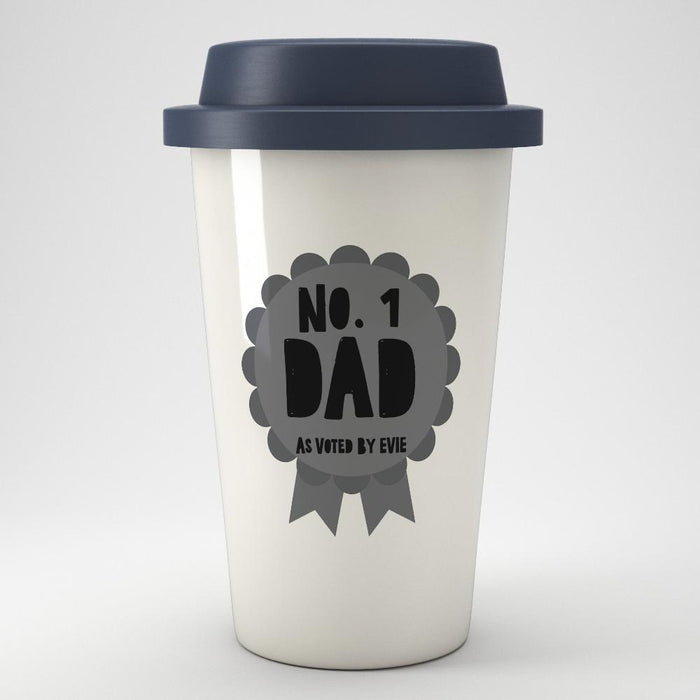 Personalised Rosette Eco Travel Mug