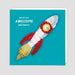 Rocket Reversible Sequin Card