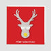 Reindeer Reversible Sequin Christmas Card