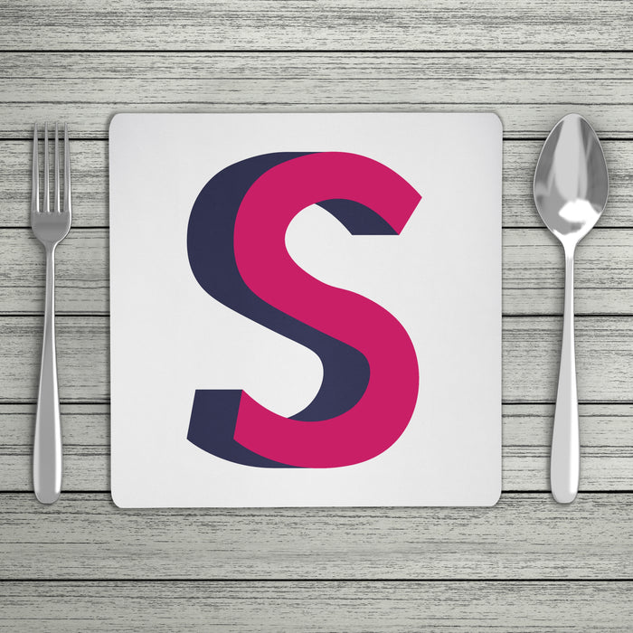 Bright 3D Personalised Initial Placemat