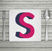 Bright 3D Personalised Initial Placemat